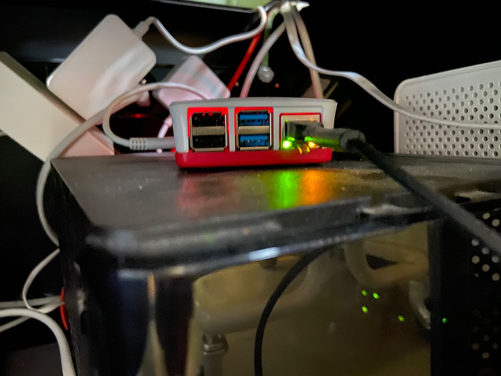 My Home Assistant inside the server cabinet