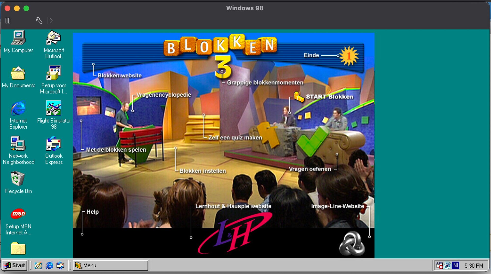 Blokken 3 op Windows 98